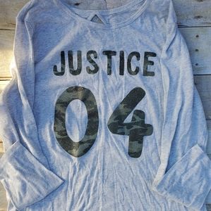 Justice Girls 18/20 long sleeve tee EUC
